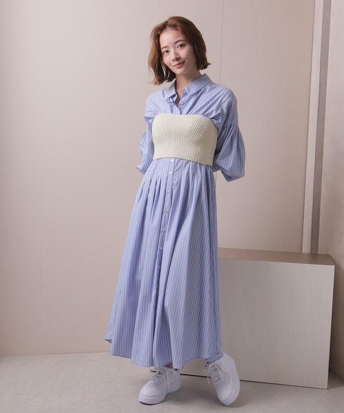 LADYMADE（レディメイド） ワンピース ニットビスチェセットシャツ