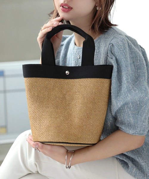 Little＆More かごバッグ カゴバッグ 麦わら トートバッグ : ZOZOTOWN