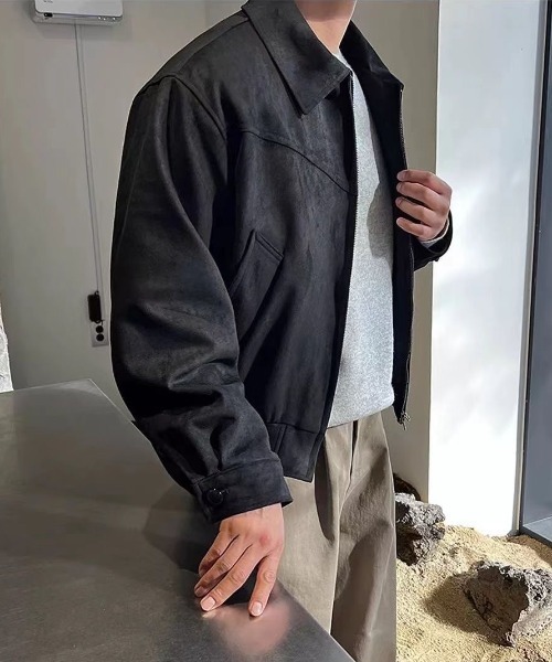 FreeZone ブルゾン アウター スエード調ジャケット メンズ レディース