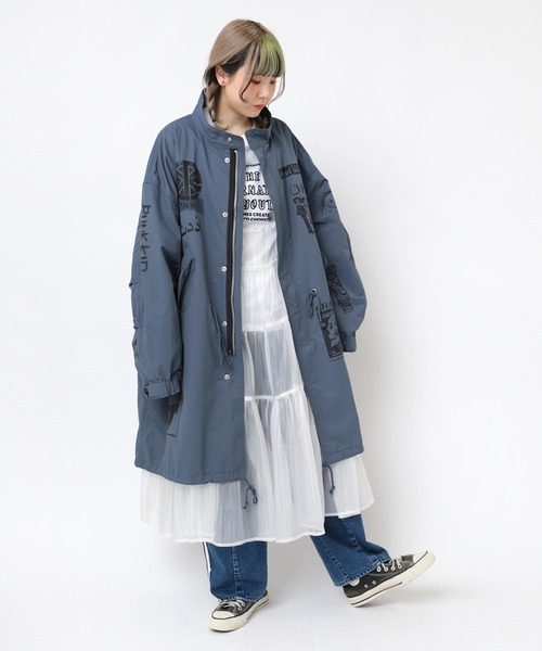 RNA（アールエヌエー） モッズコート コート C0783 マルチプリント