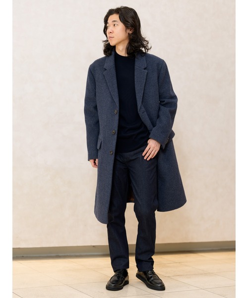 チェスターコート コート イタリアン メルトン トップコート メンズ