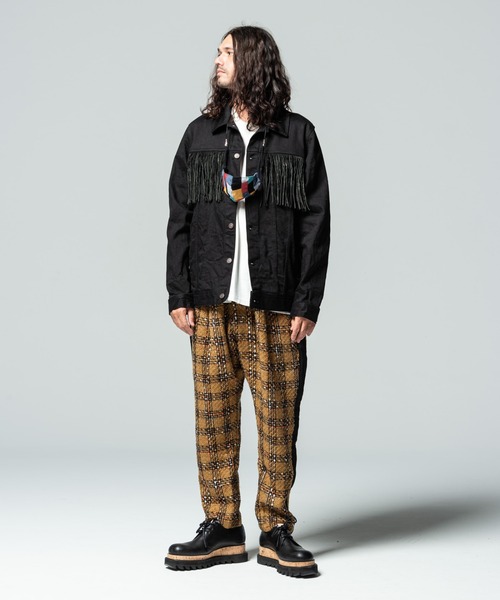 glamb（グラム） デニムジャケット gジャン Fringe denim JKT