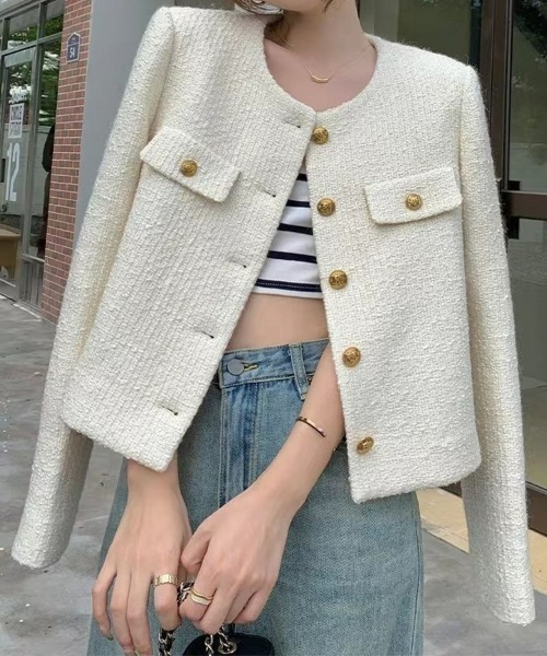 SEU ジャケット ノーカラージャケット 「お気に入り1万突破！」ノー