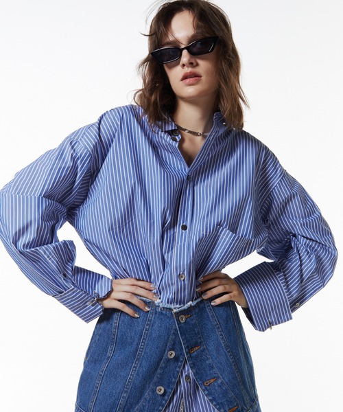 JOSE MOON（ジョゼムーン） ブラウス シャツ JOSEMOON STRIPE SHIRT