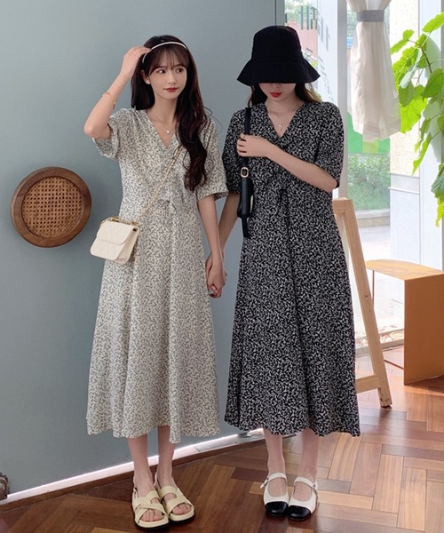 ワンピース 花柄Vネックワンピース : ZOZOTOWN Yahoo!店 - 通販