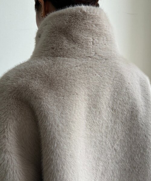 DouDou（ドゥドゥ） コート アウター フェイクファーリバーシブル