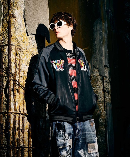 glamb（グラム） セーター ニット Mesh Border Knit / メッシュ