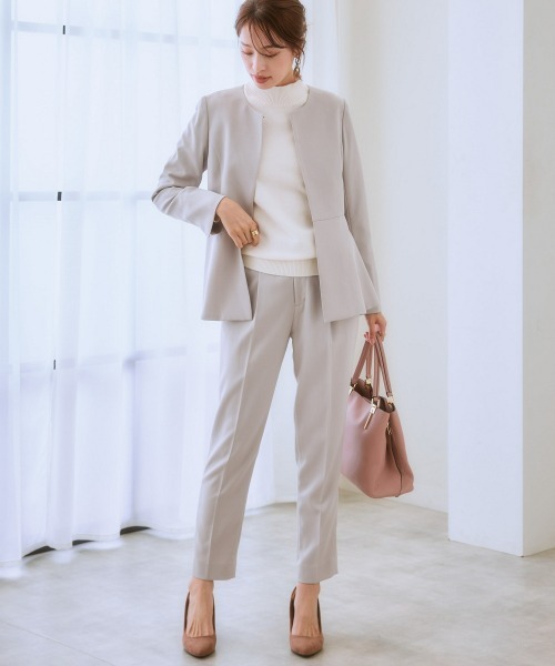 7days Life Styling セットアップ 「洗える」ドビー素材ペプラム