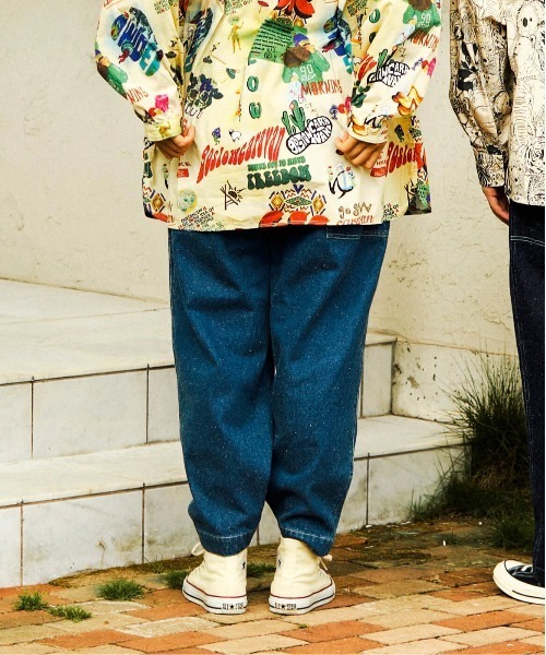 go slow caravan（ゴースローキャラバン） ジーンズ ネップ入りデニム