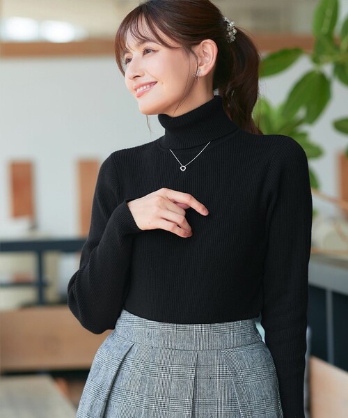 Tiaclasse ニット セーター リブタートルニット レディース : ZOZOTOWN