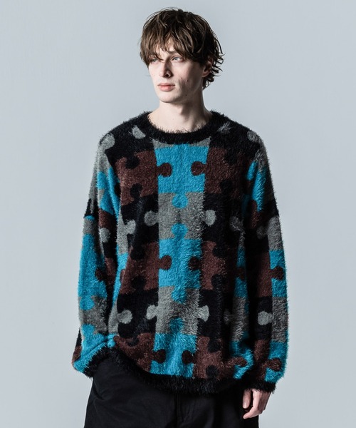 glamb（グラム） セーター ニット Puzzle Knit / パズルニット メンズ