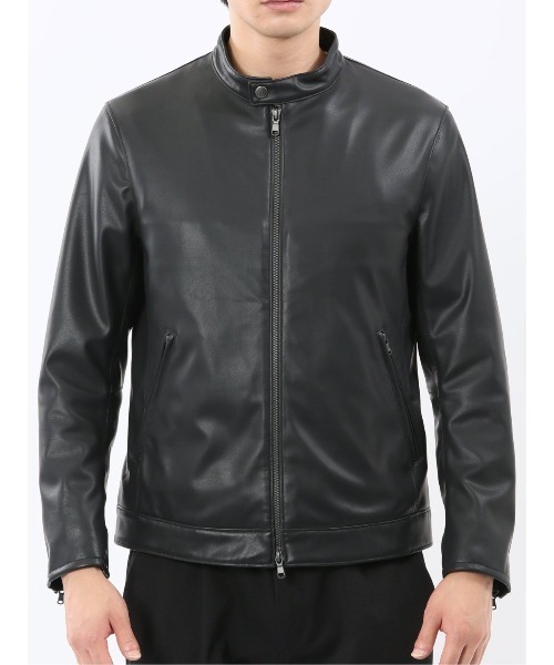 TAKA-Q（タカキュー） 革ジャン ライダース 「合成皮革 ライトアウター