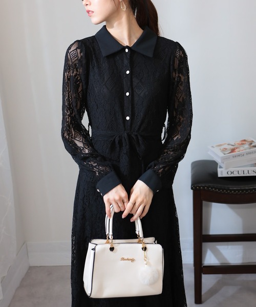 pumpkin port（パンプキンポート） ワンピース リボンベルト付 総