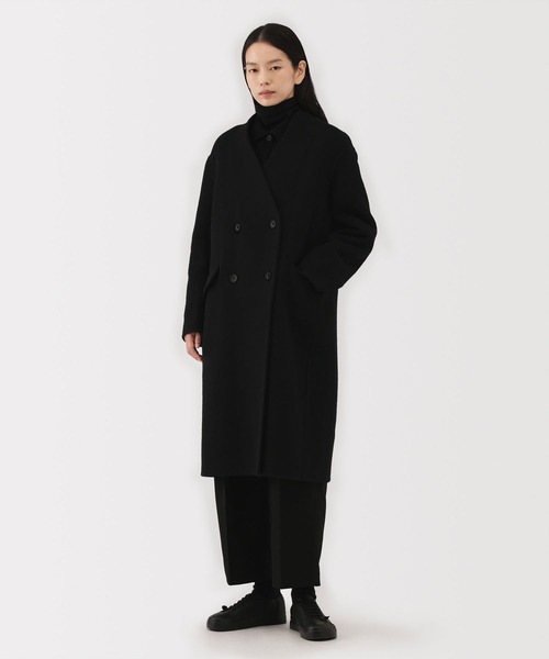 MUJI Labo コート アウター 「MUJI Labo」婦人 カシミヤ混ダブル