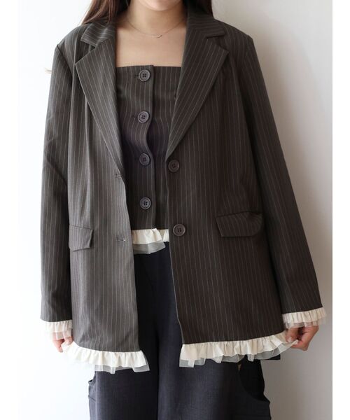 dazzlin（ダズリン） ジャケット テーラードジャケット フリル