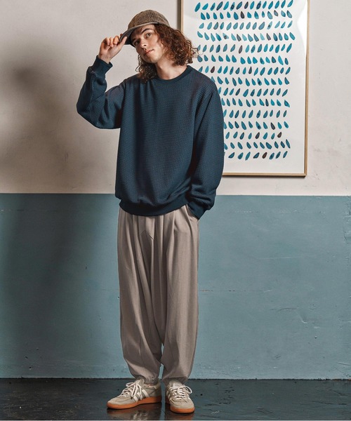 CAMBIO（カンビオ） パンツ mp13946-Slacks Fabric Sarrouel Pants
