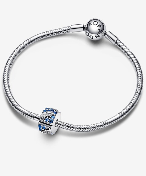 PANDORA（パンドラ） チャーム フェザー ＆ パヴェ クリップ チャーム