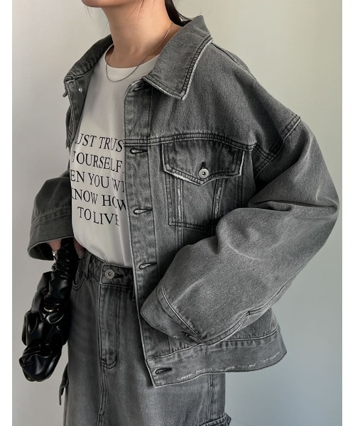 Re:EDIT（リエディ） ジャケット Gジャン 「神山まりあさん着用