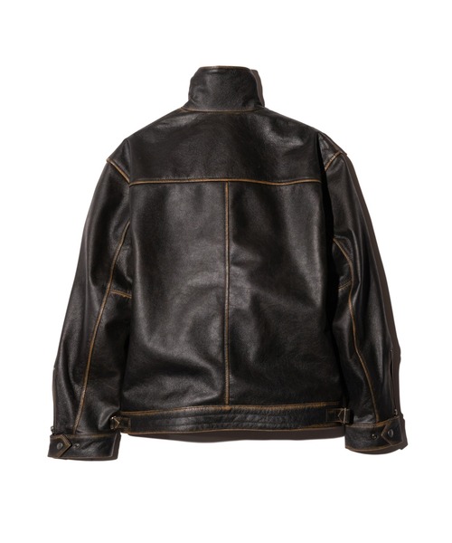 glamb（グラム） 革ジャン ライダース High Neck Leather Jacket
