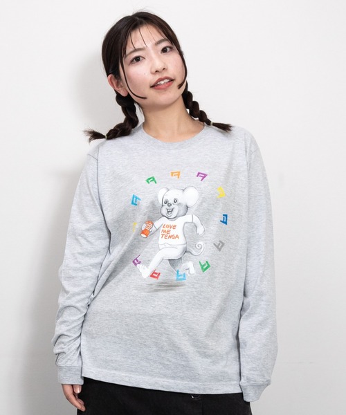 TENGA（テンガ） tシャツ 漫画太郎×TENGA マルチカラードクミ 長袖T