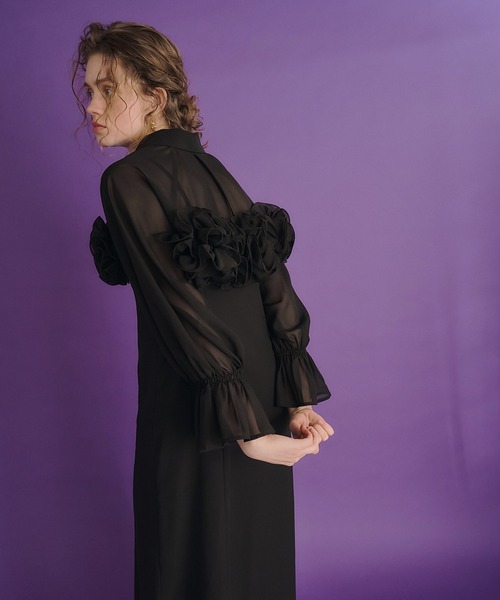 et.UNiVER ドレス Frill shirt layered dress : ZOZOTOWN Yahoo!店