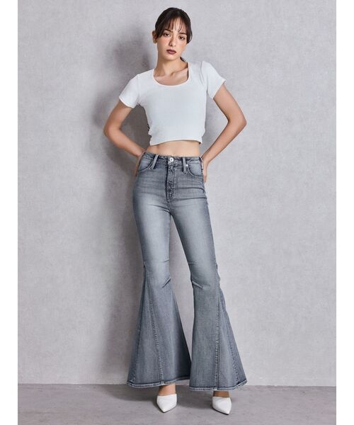 GYDA（ジェイダ） ジーンズ デニム デニムパンツ ハイウエストleg