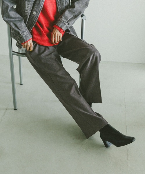 axes femme POETIQUE スカート シアーギンガムティアードSK