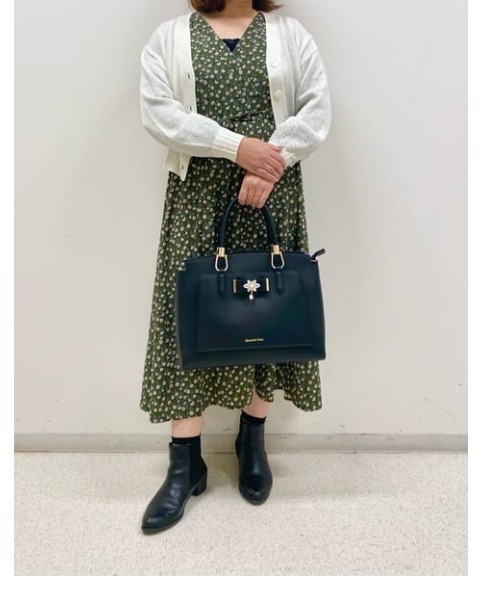 Samantha Vega（サマンサベガ） ハンドバッグ ビジュー＆リボン付