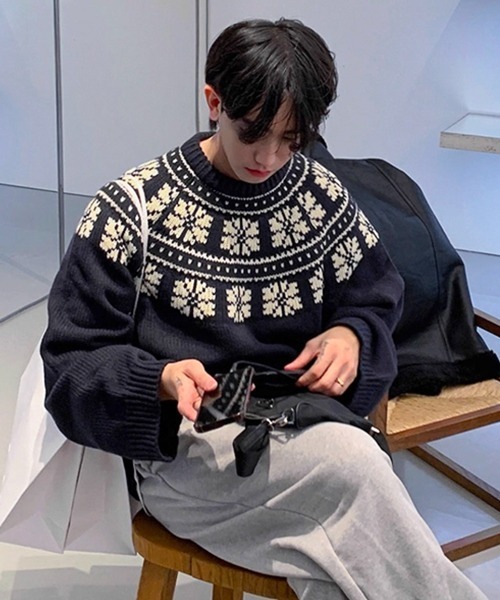 NOWLE（ノウル） セーター ニット 「NOWLE」ウィンター レトロ