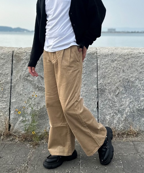 ARCADE（アーケード） マルチサイズ パンツ ツータックフレアバギー