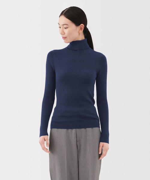 無印良品（MUJI） ニット セーター 婦人 洗えるウールハイゲージリブ