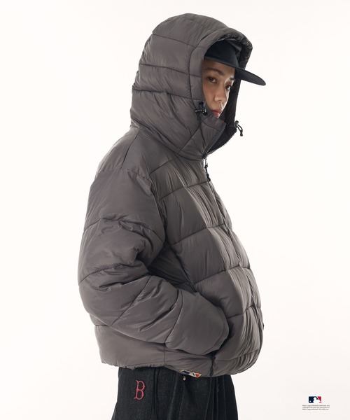 Perushu ブルゾン アウター × MLB 中綿フードブルゾン メンズ