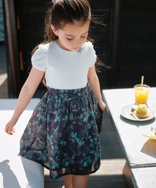 ANY（エニィ） ワンピース ドッキング レトロ花柄 ワンピース キッズ