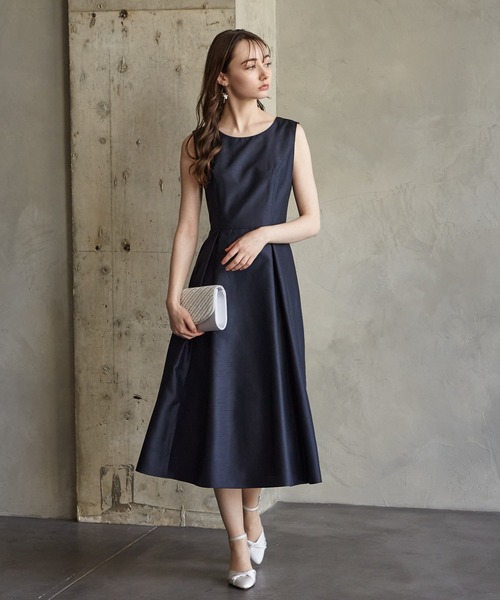 AIMER（エメ） ドレス レースブラウス付2WAYシャンタンフィット