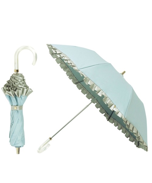 LANVIN en Bleu 折りたたみ傘 遮光 晴雨兼用 折りたたみ日傘