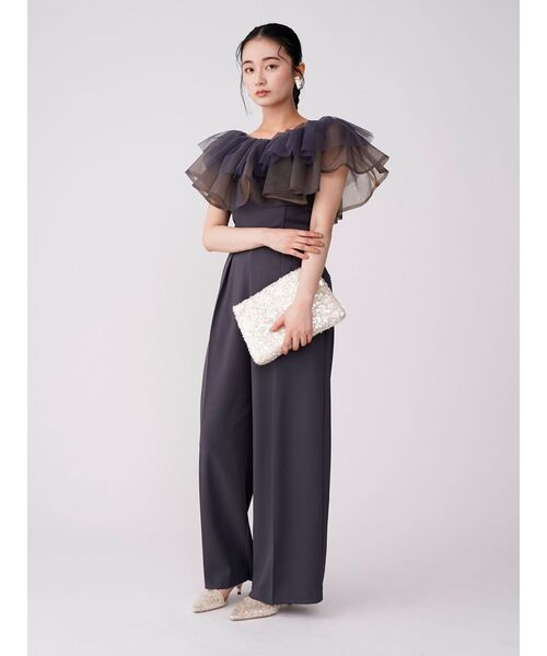 LAGUNAMOON（ラグナムーン） パンツドレス LADYチュールカラーベア