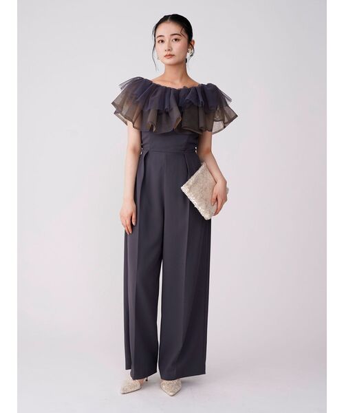 LAGUNAMOON（ラグナムーン） パンツドレス LADYチュールカラーベア