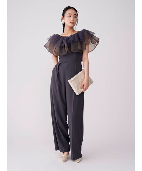 LAGUNAMOON（ラグナムーン） パンツドレス LADYチュールカラーベア