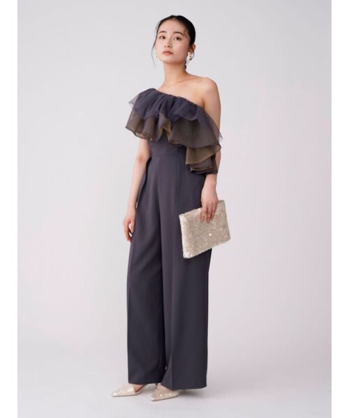 LAGUNAMOON（ラグナムーン） パンツドレス LADYチュールカラーベア