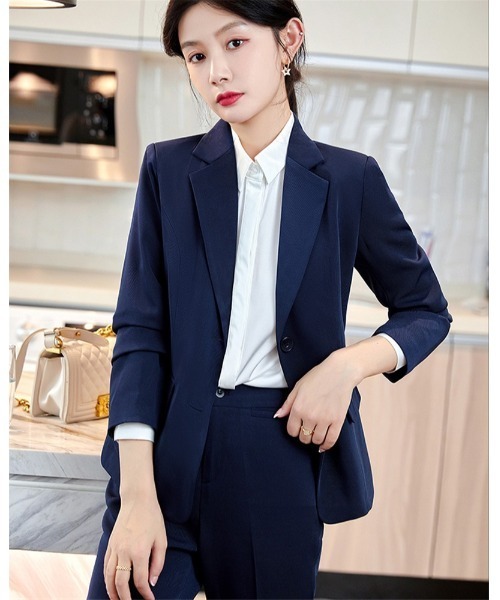 セットアップ シングルボタンテーラードジャケット+パンツ 2点セット