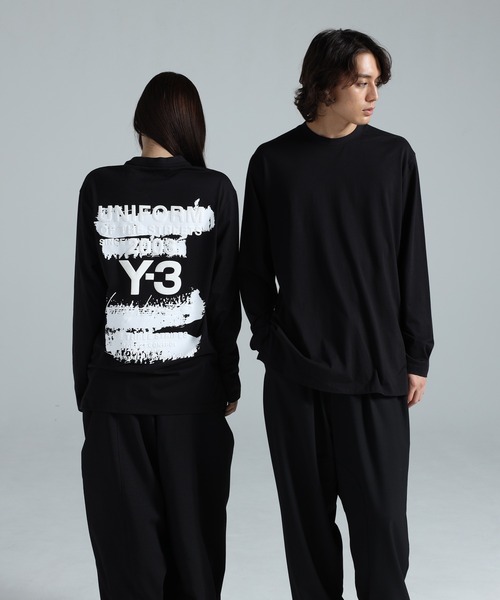 Y-3 tシャツ U GFX LS TEE メンズ レディース : ZOZOTOWN Yahoo!店