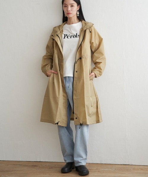 LBC（エルビーシー） レインコート カッパ 「撥水」Wpc. ロングモッズ