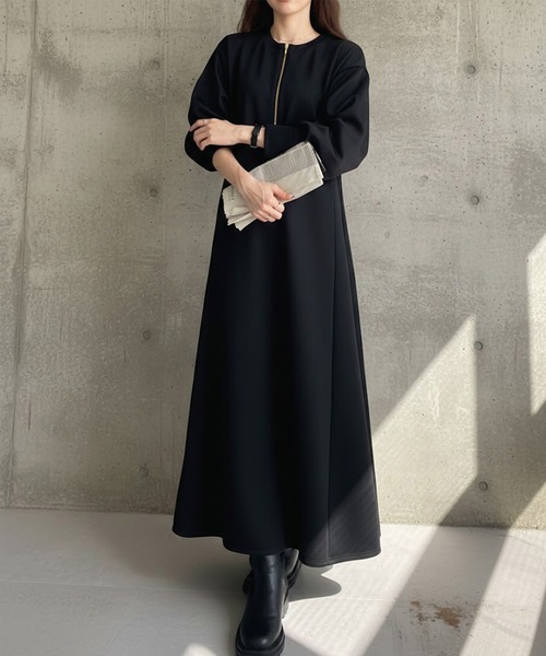 Rene 長袖 ボータイ ワンピース 36 Rene（ルネ） 長袖ワンピース 36