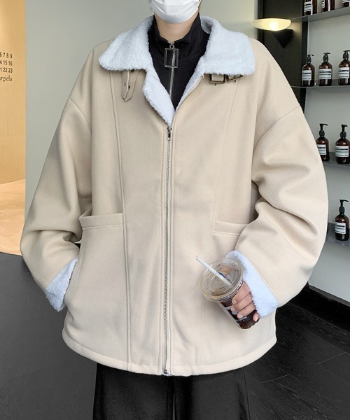 ブルゾン アウター 「FVLMEN」back boa zip jacket/バック ボア ジップ