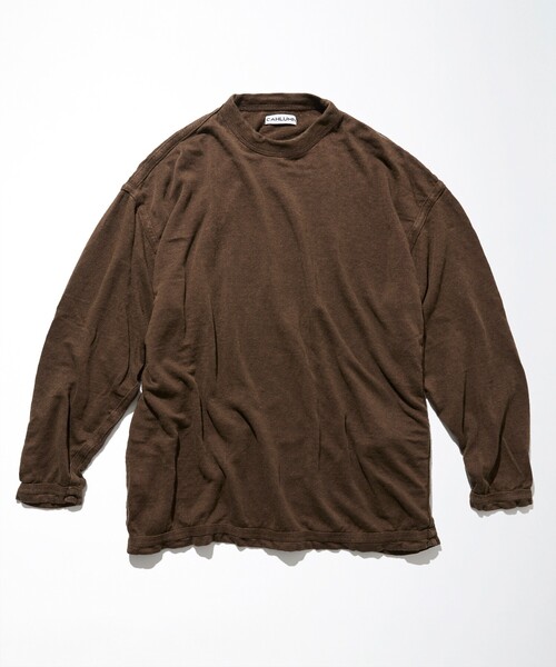 CAHLUMN（カウラム） tシャツ French Linen Reversible Long Sleeve T