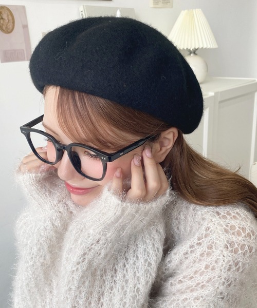 moment+ 帽子 ベレー帽 ウール混ベレー帽 レディース : ZOZOTOWN Yahoo