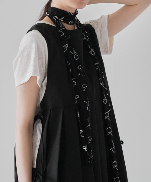 Uenui ストール マフラー 「ZOZO限定」レース リボン スカーフ