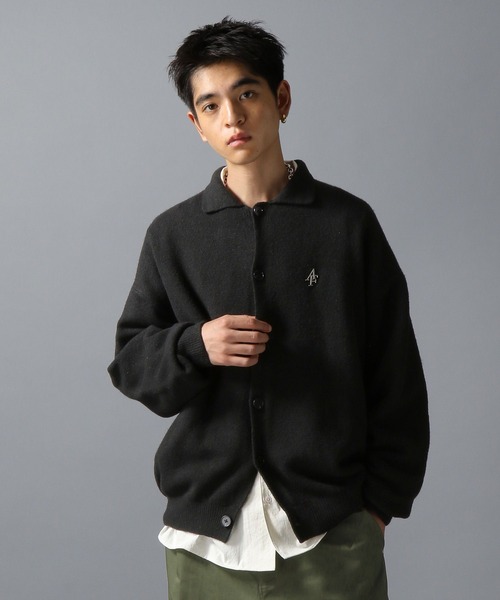 ajouter flow カーディガン 「ajouter flow」af metal logo knit