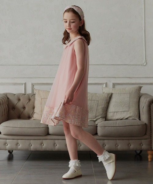 DRESCCO（ドレスコ） ワンピース フラワーカラー＆ヘムピンクチュール