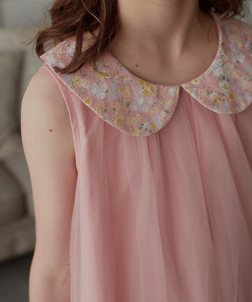 DRESCCO（ドレスコ） ワンピース フラワーカラー＆ヘムピンクチュール